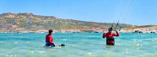 Kitesurfing progression clinic in Langebaan, South Africa